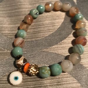Evil eye Mala beaded bracelet